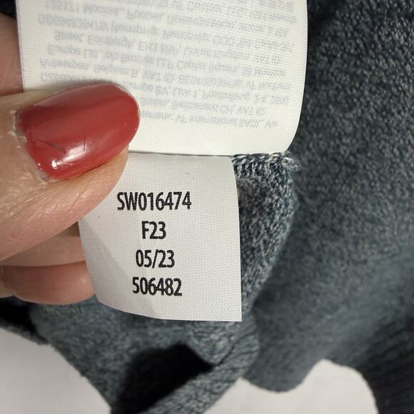 SMARTWOOL Men's Sparwood Striped Crew Sweater Merino Wool Blend Grey Black Large - Picture 6 of 8